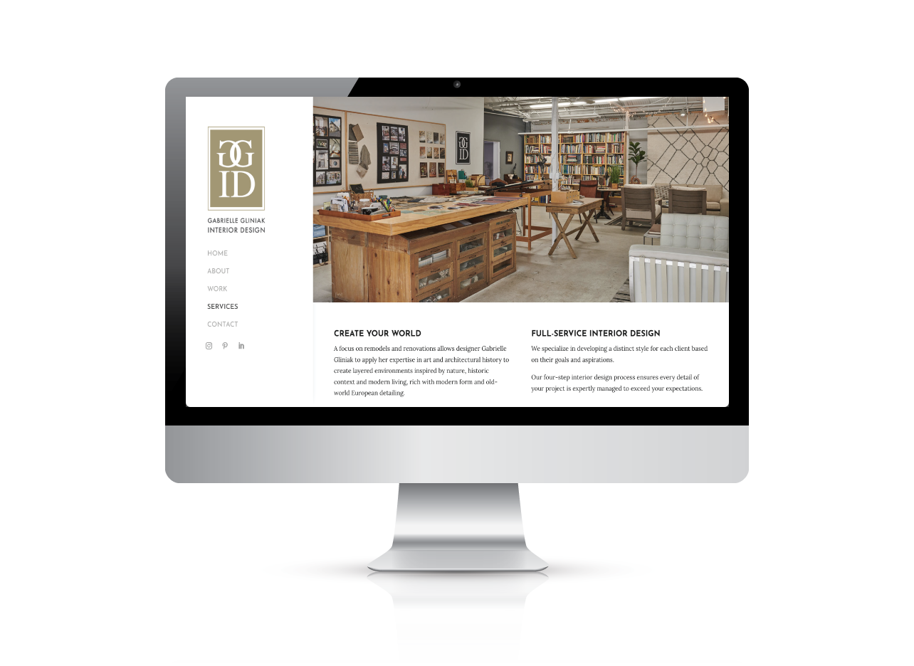 Gabrielle Gliniak Interior Design Website